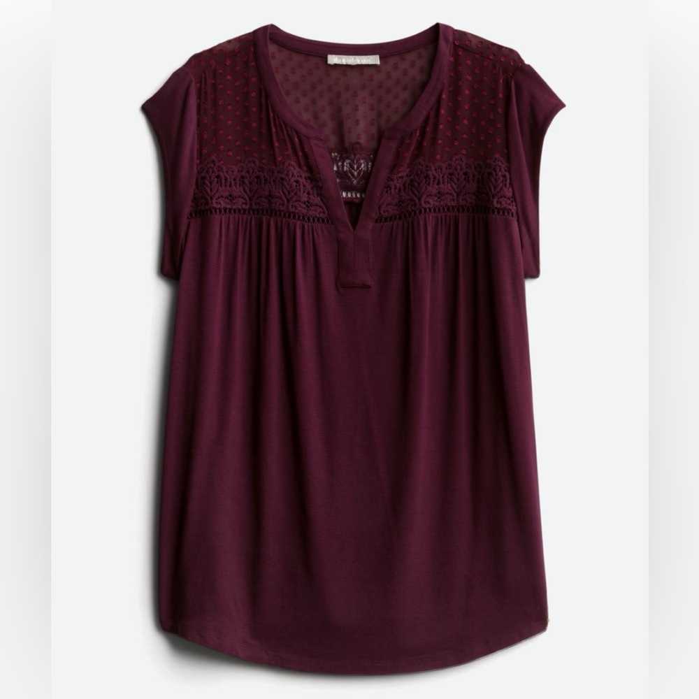 Beautiful top with crochet detail from Stitch Fix